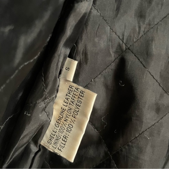 Women’s Winlit Vintage 90’s Leather Oversize Jacket Size Small! - Picture 7 of 8